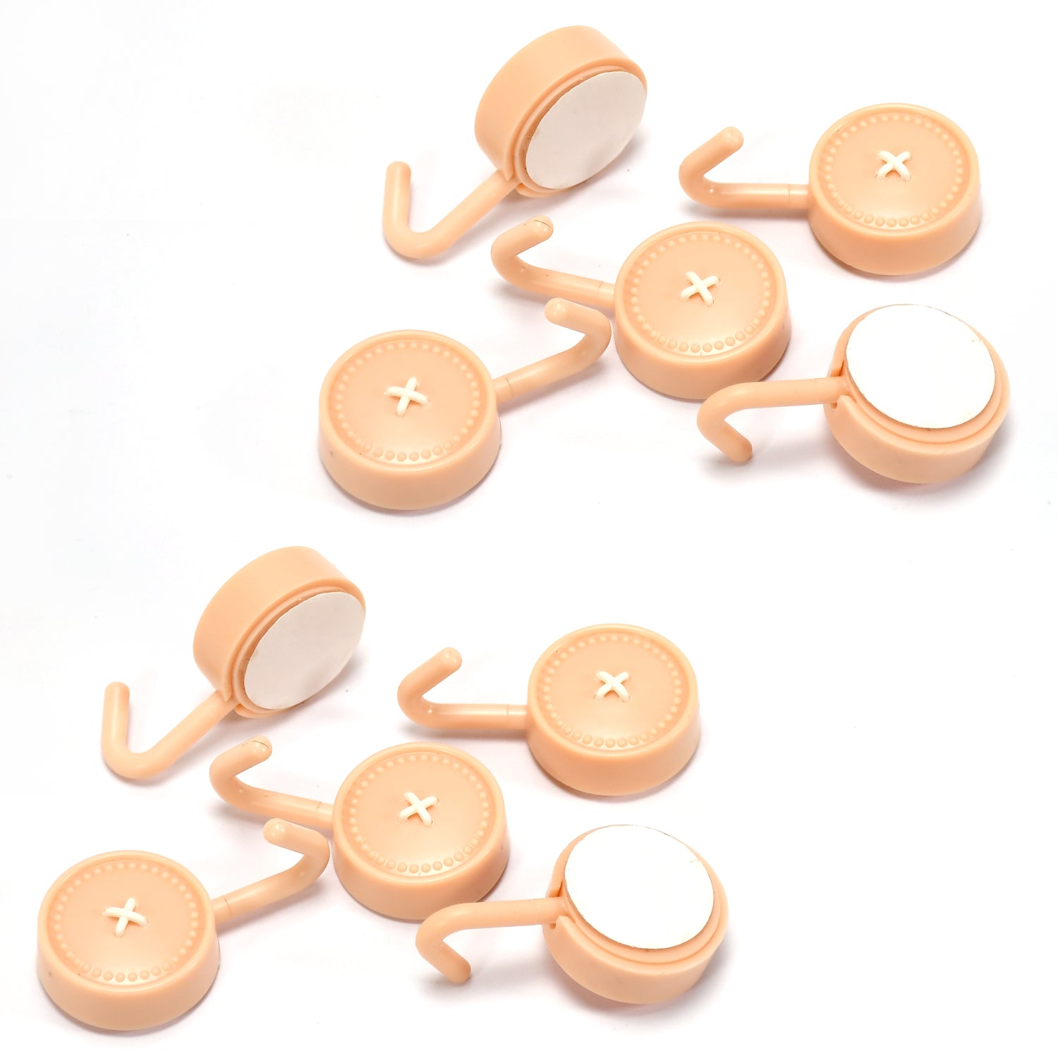 7472 Self Adhesive Sticky Hook, Small Wall Hooks ( 10pc ) DeoDap 7472 Self Adhesive Sticky Hook, Small Wall Hooks ( 10pc ) DeoDap